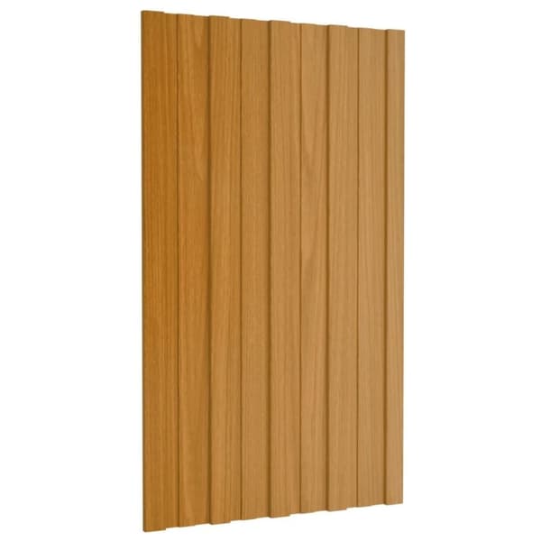 vidaXL tagplader 36 stk. 80x45 cm galvaniseret stål lyst træ