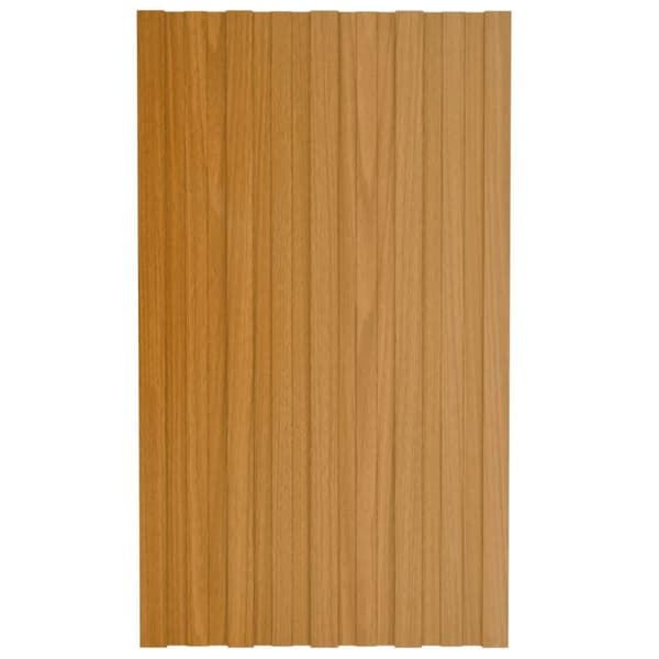 vidaXL tagplader 36 stk. 80x45 cm galvaniseret stål lyst træ