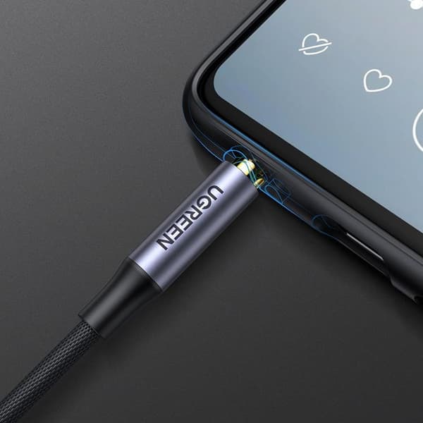 Ugreen AUX minijack 3.5 mm Kabel (hane) 3 m - Svart