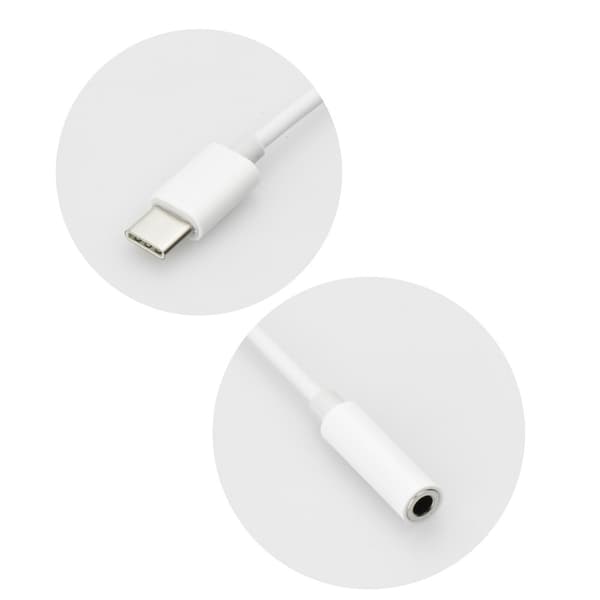 Adapter HF/audio USB-C - Jack 3,5mm Vit