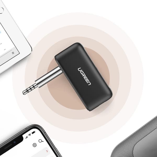 Ugreen Bluetooth Audio Receiver AUX mini jack till Bil Svart