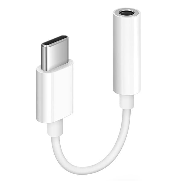 SiGN USB-C till 3.5mm AUX Adapter - Vit