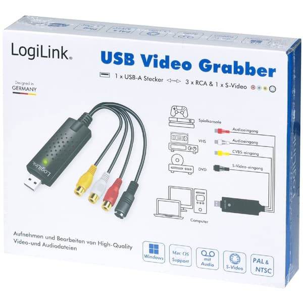 LogiLink USB 2.0 Audio/Video-grabber RCA + SVHS