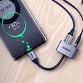 Miniatyrbild 6 av 9: Ugreen Audio Adapter USB-C till USB-C, Miniuttag 3.5 mm - Grå