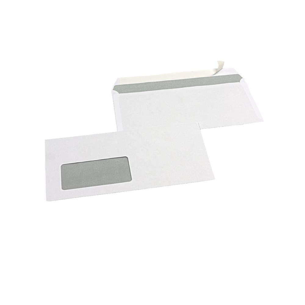 County Stationery Fönsterförseglat kuvert med självförsegling (förpackning med 50 st)