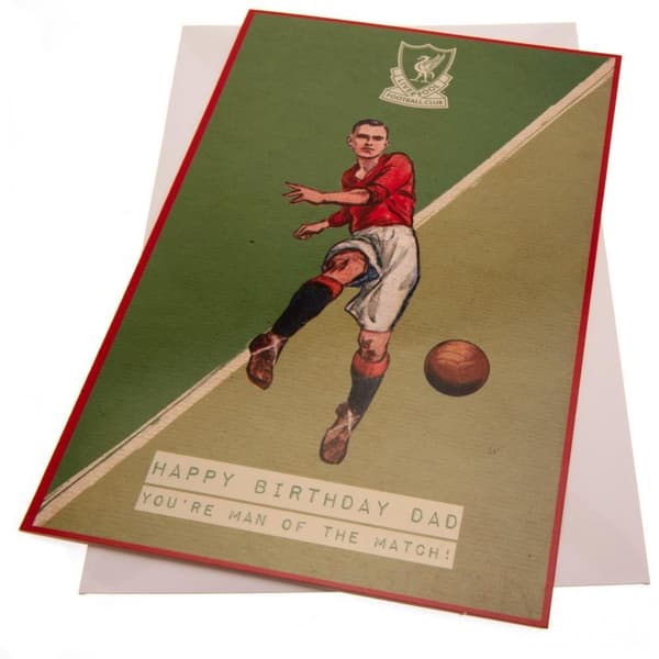 Liverpool FC Pappa Retro födelsedagskort