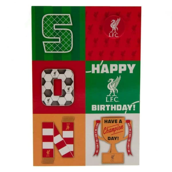 Liverpool FC Søn fødselsdagskort