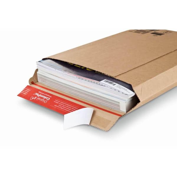 Pappkuvert COLOMPAC A5 185x270x50mm brun 100st