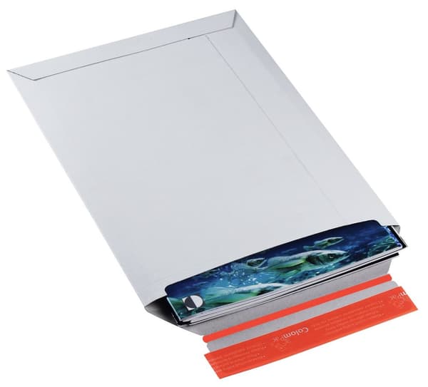Pappkuvert COLOMPAC C4 235x310x30mm vit 100st