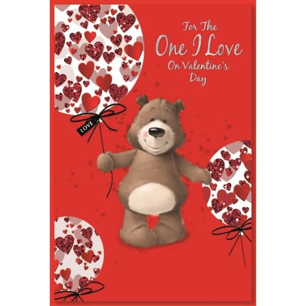 Simon Elvin One I Love Hearts Alla hjärtans gratulationskort (6 st.) Red One Size