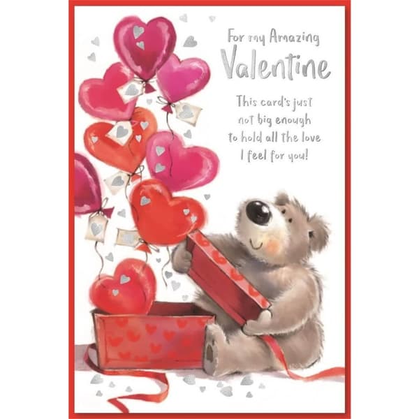 Simon Elvin For My Amazing Valentine Greetings Card (Pack of 6)