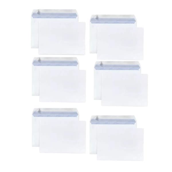 30 vita papperskuvert 80 g - 16,2 x 22,9 cm