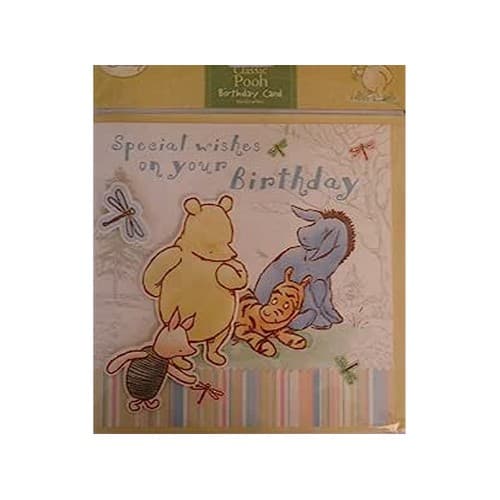 Winnie the Pooh Klassiskt födelsedagskort Multicoloured One Size