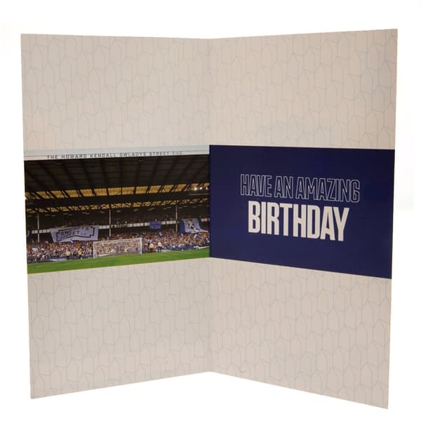 Everton FC Customisable Birthday Card With Stickers