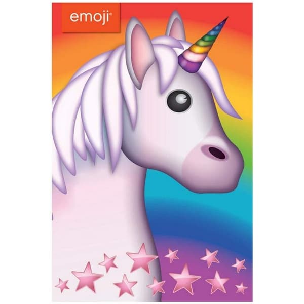 Emoji Stars & Unicorn Birthday Greetings Card Multicoloured One Size