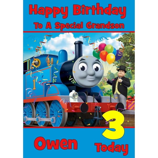 Thomas And Friends Age 1 Today Birthday Card Multicoloured One Size