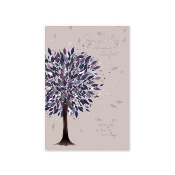 Simon Elvin A Message To Comfort Sympathy Greetings Card (Pack of 6) Pink/Multicoloured One Size