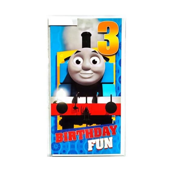 Thomas 3rd Birthday Greetings Card Multicoloured One Size