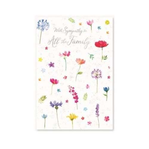 Simon Elvin All The Family Sympathy Greetings Card (Pack of 6)