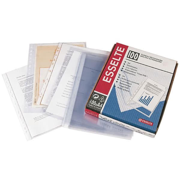 Esselte Multiperfored Förstärkt Fjärdedel Microns Plastkåpa Pvc 80 100 Enheter