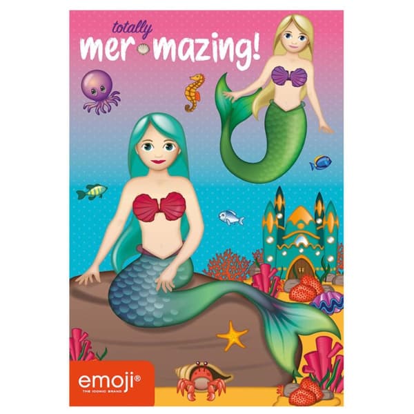 Emoji Totally Mer Mazing! Mermaid Greetings Card Multicoloured One Size