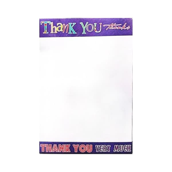 Simon Elvin Tackkort med text (20-pack) White/Purple/Red One Size