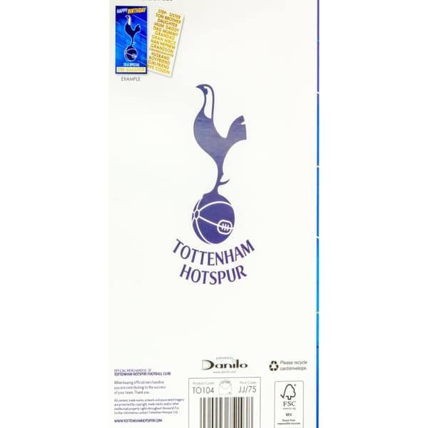 Tottenham Hotspur FC Customisable Birthday Card