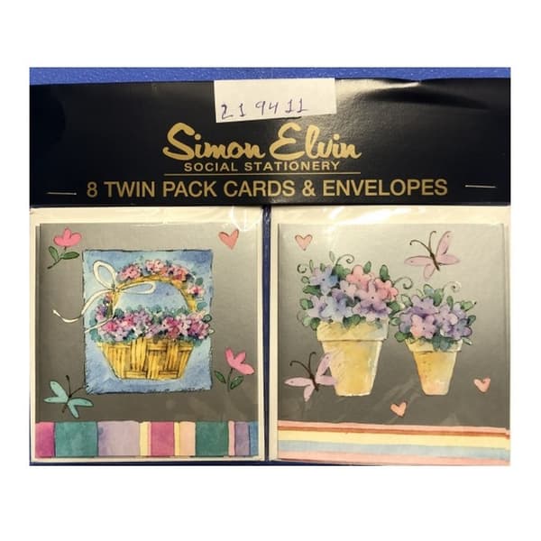 Simon Elvin Greetings Card (Pack of 8) Multicoloured One Size