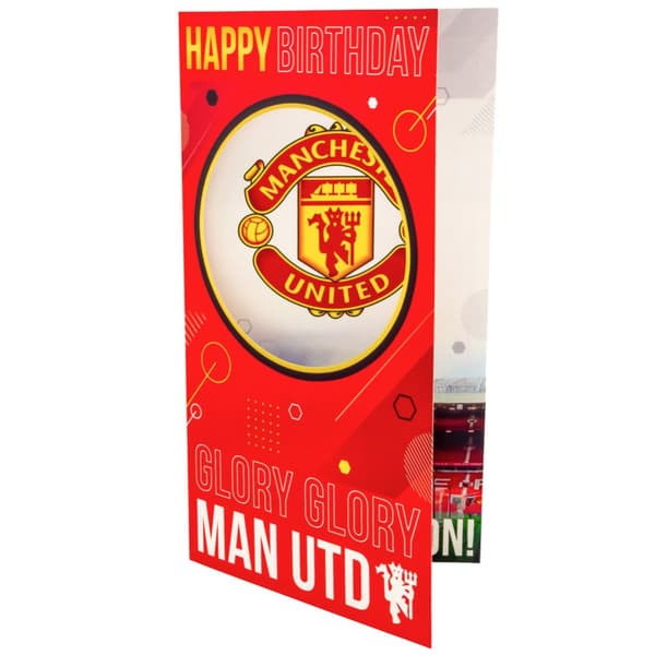 Manchester United FC Glory Glory Birthday Card