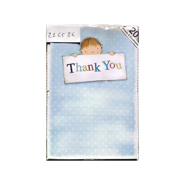 Baby Thank You Sheets (Pack of 20)