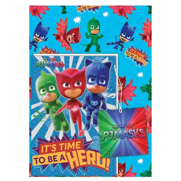 PJ Masks Det är dags att vara en hjälte Födelsedagskort Multicoloured One Size