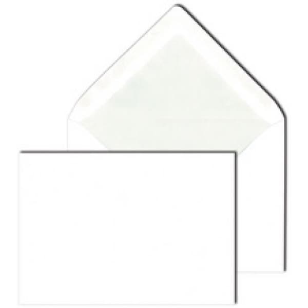 MAILmedia Kuvert, sidenstoppning, C6, vit 0,000000 Svart