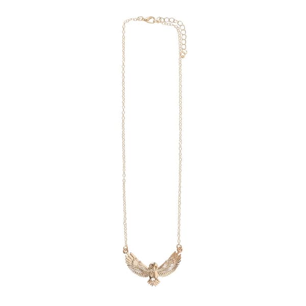 Something Different Night Owl Necklace & Card Navy/Gold One Size