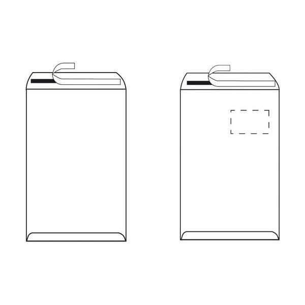 C4 fraktpåsar - HERLITZ - Självhäftande - Brun - 90 g/m2 - 10 st.
