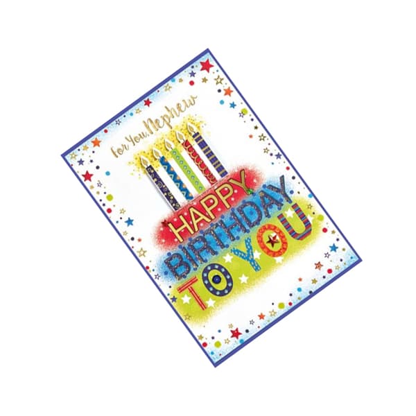 Simon Elvin For You Nephew Happy Birthday Greetings Card (Pack of 6)