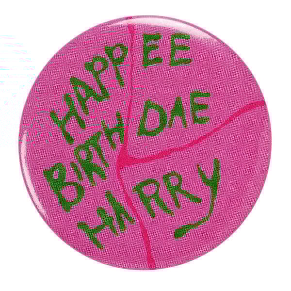 Harry Potter Dobby Birthday Card & Badge Pink/Gold/Red One Size