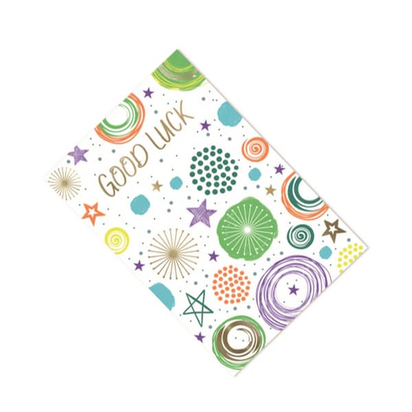 Simon Elvin Spiral Good Luck Greetings Card (Pack of 6)