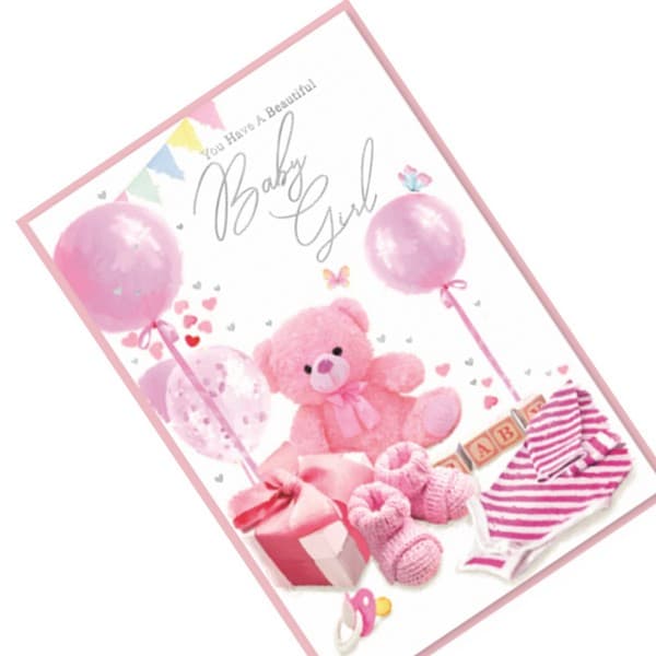 Simon Elvin You Have A Beautiful Baby Girl Birthday Card (Pack of 6)