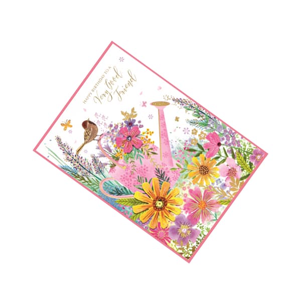 Simon Elvin Very Good Friend Isabal Garden Birthday Card (Pack of 6)