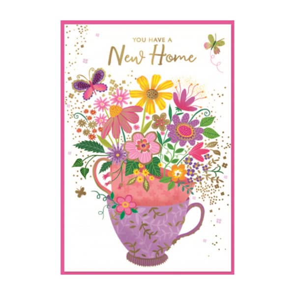 Simon Elvin You Have A New Home Greetings Card (Pack of 6) Multicoloured One Size