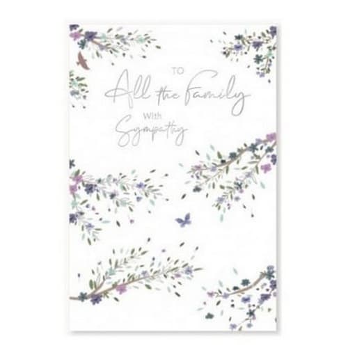 Simon Elvin Loss of Someone Special Birds Sympathy Greetings Card (Pack of 6) White/Purple One Size