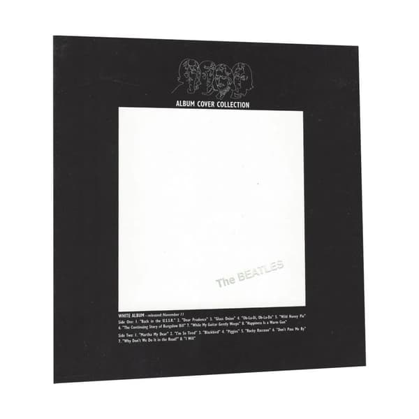 The Beatles Vitt album gratulationskort