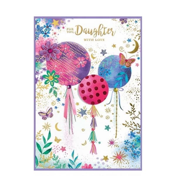 Simon Elvin For You Daughter Isabal Garden Greetings Card (Pack of 6) Multicoloured One Size