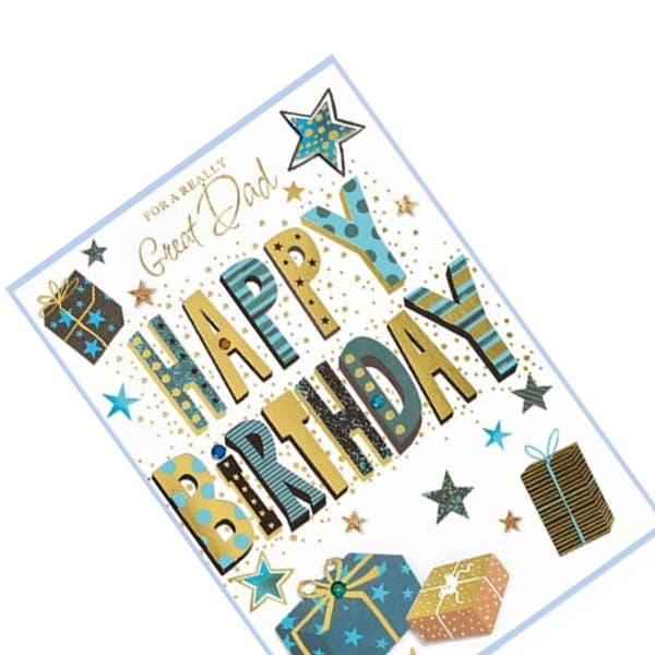 Simon Elvin For A Really Great Dad Isabal Garden Birthday Card (Pack of 6)