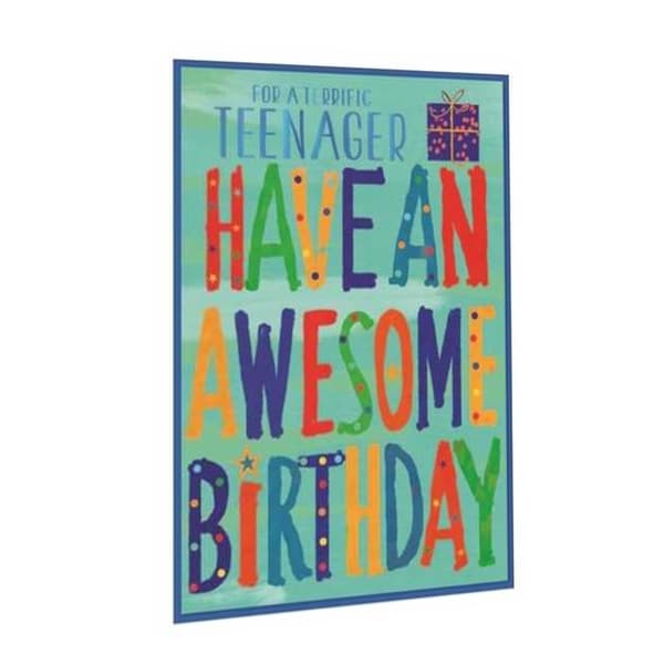 Simon Elvin For A Terrific Teenager Birthday Card (Pack of 6)