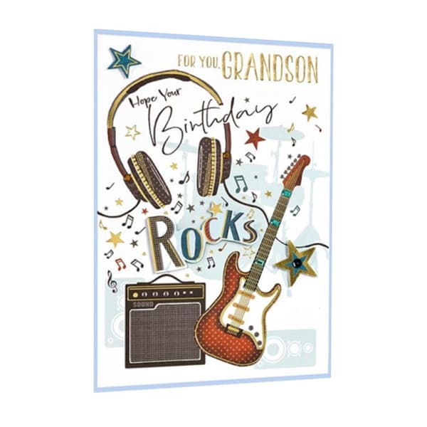Simon Elvin For You Grandson Birthday Greetings Card (Pack of 6)