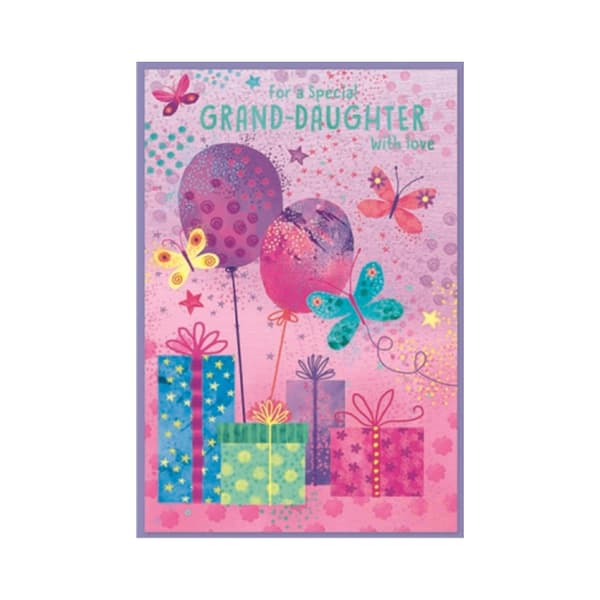 Simon Elvin Grand Daughter With Love Present Greetings Card (Pack of 6) Multicoloured One Size