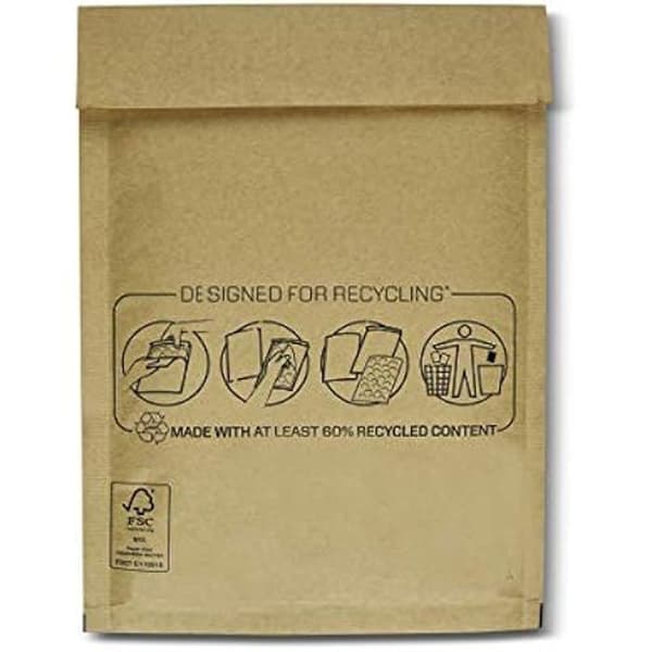 Bankers Box Vadderade kuvert med luftbubblaskydd för ömtåliga föremål, miljövänlig, säker försegling, 15 x 21