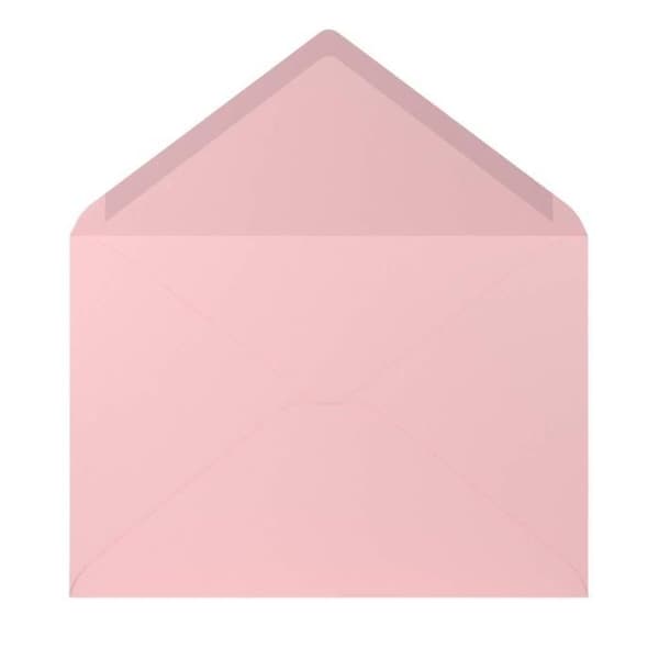 Rössler coloretti kuvert, 80 g/m², C5, 5-pack, Rosa - 220711523