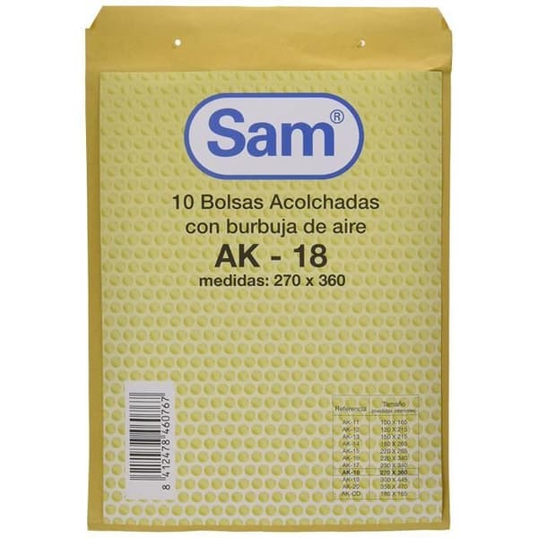 SAM 18 Set med 10 bubbelkuvert - 146076
